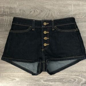 American Apparel high waisted jean shorts